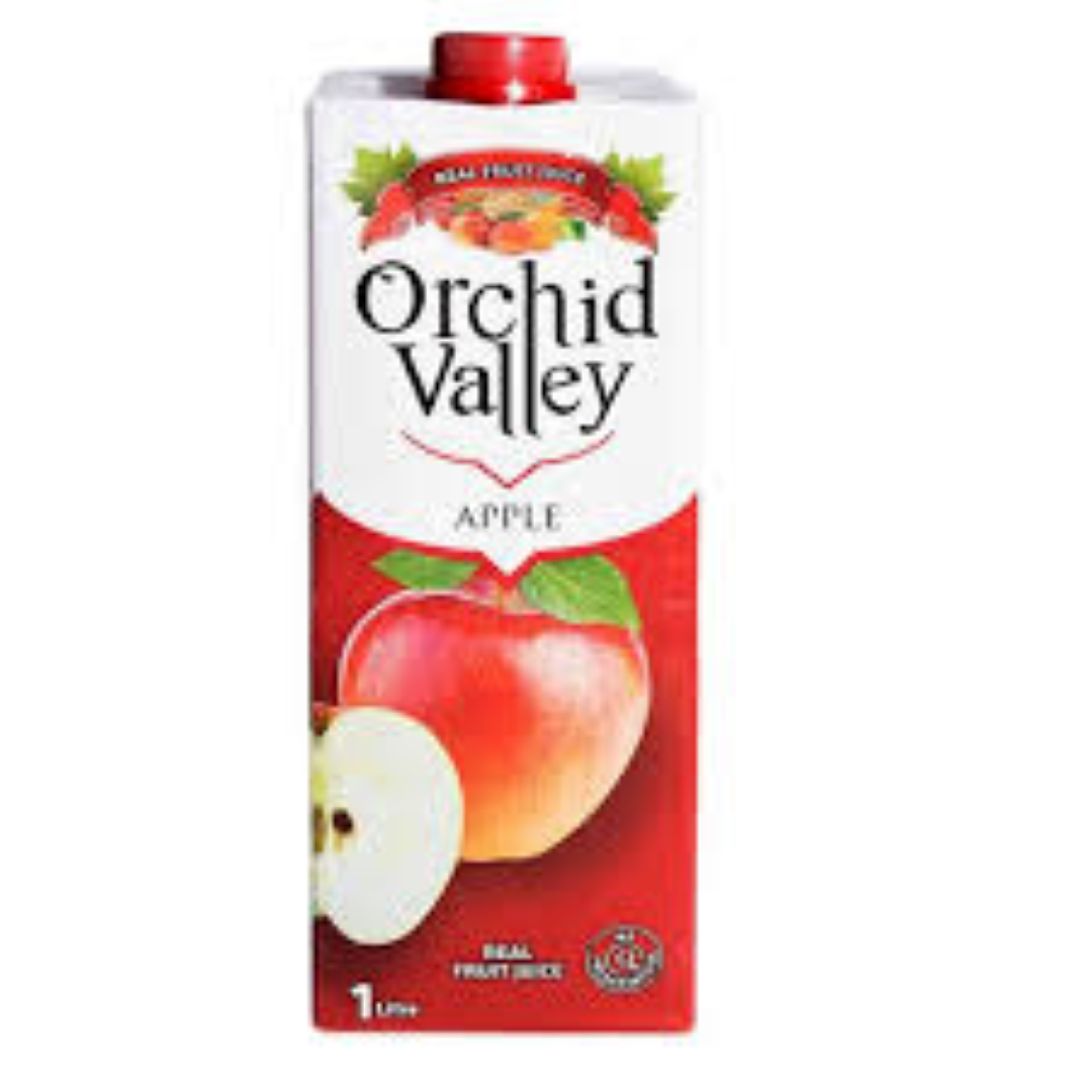 ORCHID VALLEY APPLE JUICE 1LTR